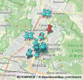 Mappa Via delle Grazzine, 25128 Brescia BS, Italia (1.4055)