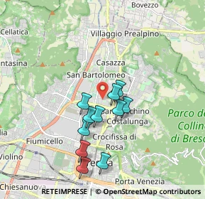 Mappa Via Grazzine, 25128 Brescia BS, Italia (1.51)