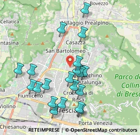 Mappa Via Grazzine, 25128 Brescia BS, Italia (1.9965)