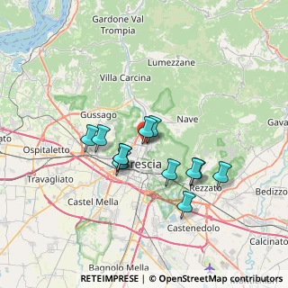 Mappa Via Grazzine, 25128 Brescia BS, Italia (5.75417)