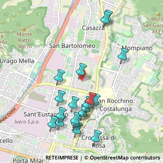 Mappa Via Grazzine, 25128 Brescia BS, Italia (1.108)