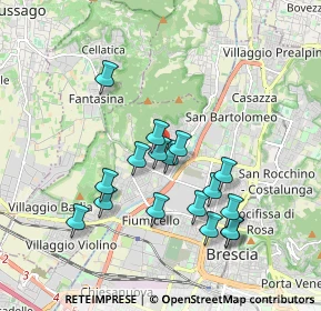 Mappa Via Ottavio Rossi, 25127 Brescia BS, Italia (1.68824)