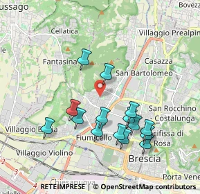 Mappa Via Ottavio Rossi, 25127 Brescia BS, Italia (1.834)