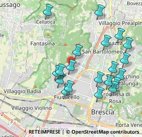 Mappa Via Ottavio Rossi, 25127 Brescia BS, Italia (2.0385)