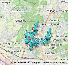 Mappa Via Ottavio Rossi, 25127 Brescia BS, Italia (1.4405)