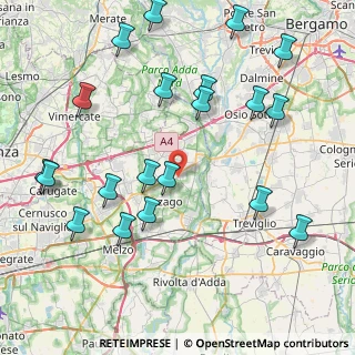 Mappa Via Massimo D'Antona, 20060 Pozzo d'Adda MI, Italia (9.727)
