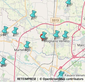 Mappa Via Pier Santi Mattarella, 30037 Scorzè VE, Italia (5.35909)