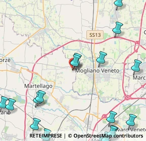 Mappa Via Pier Santi Mattarella, 30037 Scorzè VE, Italia (6.8115)