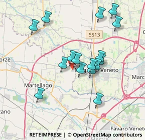 Mappa Via Pier Santi Mattarella, 30037 Scorzè VE, Italia (3.415)