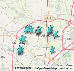 Mappa Di Scorze, 30037 Scorzè VE, Italia (3.11467)