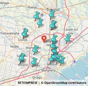 Mappa Via Pier Santi Mattarella, 30037 Scorzè VE, Italia (7.23211)