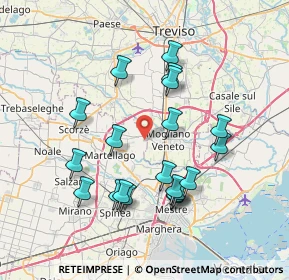 Mappa Via Pier Santi Mattarella, 30037 Scorzè VE, Italia (7.173)