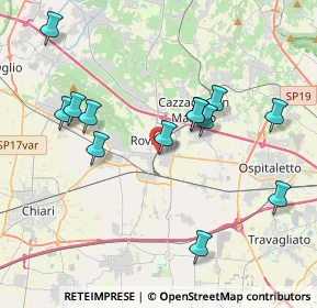 Mappa Via 25 Aprile, 25038 Rovato BS, Italia (3.91385)