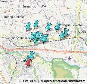 Mappa Via Armando Diaz, 13855 Valdengo BI, Italia (1.36111)