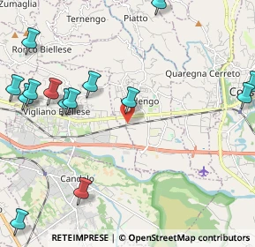Mappa Via Armando Diaz, 13855 Valdengo BI, Italia (2.84857)