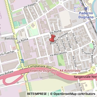 Mappa Via Thomas Alva Edison, 18, 20037 Paderno Dugnano, Milano (Lombardia)