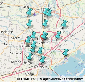 Mappa Via Monte Grappa, 31021 Mogliano Veneto TV, Italia (6.35412)