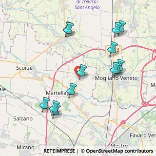 Mappa Via Guardi, 30037 Scorzè VE, Italia (4.33923)