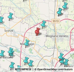 Mappa Via Guardi, 30037 Scorzè VE, Italia (6.741)