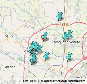 Mappa Via Guardi, 30037 Scorzè VE, Italia (3.52125)