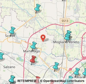 Mappa Via Guardi, 30037 Scorzè VE, Italia (7.179)