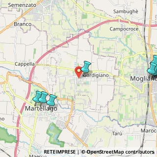 Mappa Via Guardi, 30037 Scorzè VE, Italia (3.29091)