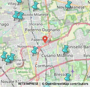 Mappa Via Carlo Alberto Dalla Chiesa, 20037 Paderno Dugnano MI, Italia (3.51438)