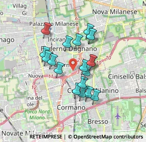 Mappa Via Carlo Alberto Dalla Chiesa, 20037 Paderno Dugnano MI, Italia (1.37421)