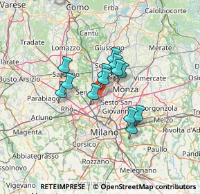 Mappa Via Carlo Alberto Dalla Chiesa, 20037 Paderno Dugnano MI, Italia (9.21154)