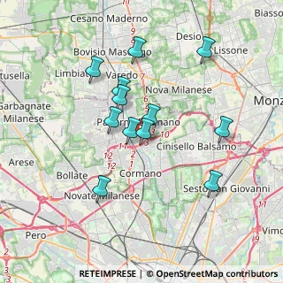Mappa Via Carlo Alberto Dalla Chiesa, 20037 Paderno Dugnano MI, Italia (3.22667)