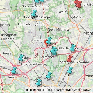Mappa Via Carlo Alberto Dalla Chiesa, 20037 Paderno Dugnano MI, Italia (6.4745)