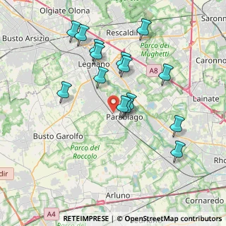 Mappa Via San Giorgio, 20015 Parabiago MI, Italia (3.67667)