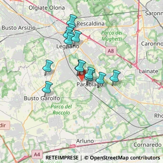 Mappa Via San Giorgio, 20015 Parabiago MI, Italia (2.91692)