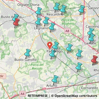 Mappa Via San Giorgio, 20015 Parabiago MI, Italia (5.52)