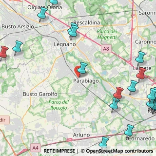 Mappa Via San Giorgio, 20015 Parabiago MI, Italia (6.9865)
