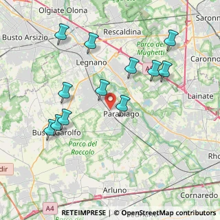 Mappa Via San Giorgio, 20015 Parabiago MI, Italia (4.06333)