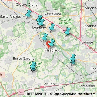 Mappa Via Ugo Foscolo, 20015 Parabiago MI, Italia (3.92833)