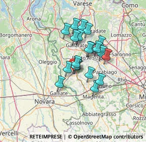 Mappa Via San Fedele, 20022 Castano Primo MI, Italia (9.9975)