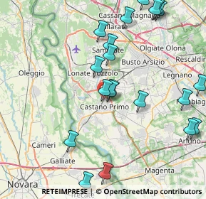 Mappa Via San Fedele, 20022 Castano Primo MI, Italia (9.5305)