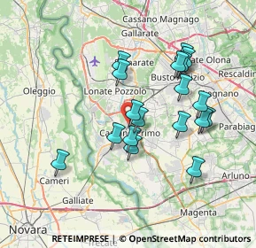 Mappa Via San Fedele, 20022 Castano Primo MI, Italia (6.54389)