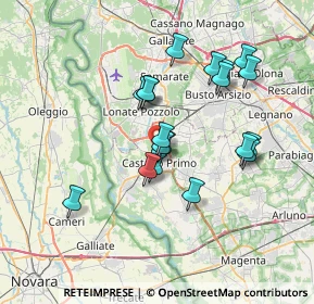 Mappa Via San Fedele, 20022 Castano Primo MI, Italia (6.35263)