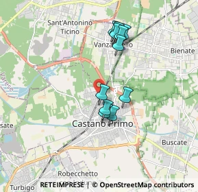 Mappa Via San Fedele, 20022 Castano Primo MI, Italia (1.58917)