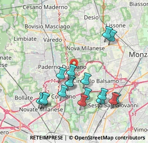 Mappa Via Giovanni Paisiello, 20037 Paderno Dugnano MI, Italia (3.86294)