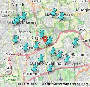 Mappa Via Giovanni Paisiello, 20037 Paderno Dugnano MI, Italia (1.98167)