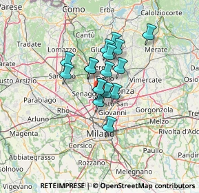 Mappa Via Giovanni Paisiello, 20037 Paderno Dugnano MI, Italia (8.55412)
