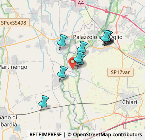 Mappa Via Grazia Deledda, 25037 Pontoglio BS, Italia (3.06364)