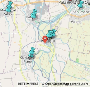 Mappa Via Grazia Deledda, 25037 Pontoglio BS, Italia (2.54167)