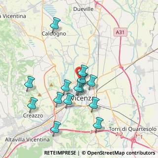 Mappa Via Garigliano, 36100 Vicenza VI, Italia (3.68071)