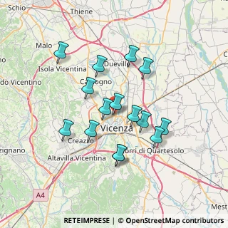 Mappa Via Garigliano, 36100 Vicenza VI, Italia (6.19933)