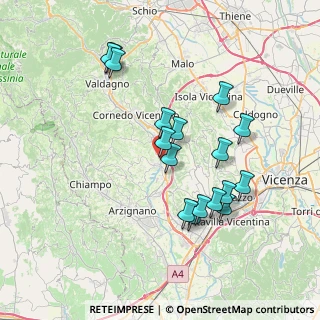Mappa Via Donatello, 36070 Trissino VI, Italia (7.06471)